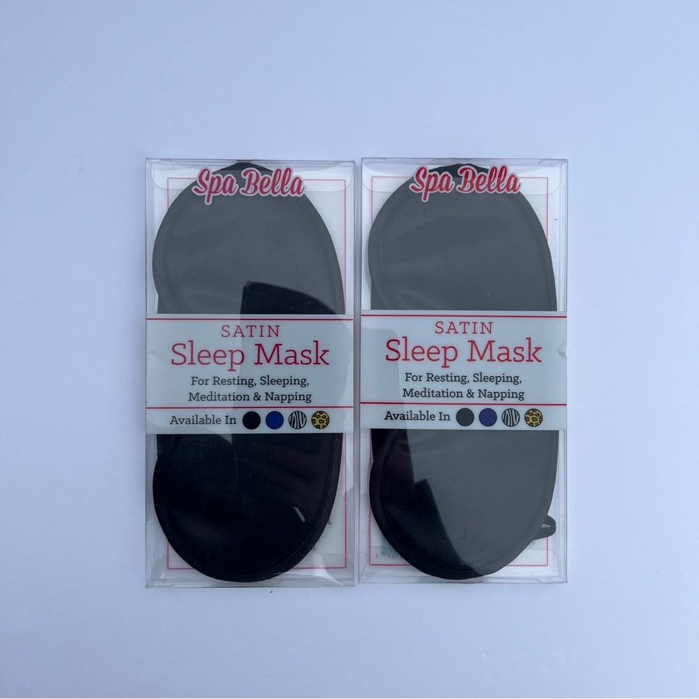 Spa Bella Satin Sleep Mask Travel & Home for Resting Sleeping or Meditation